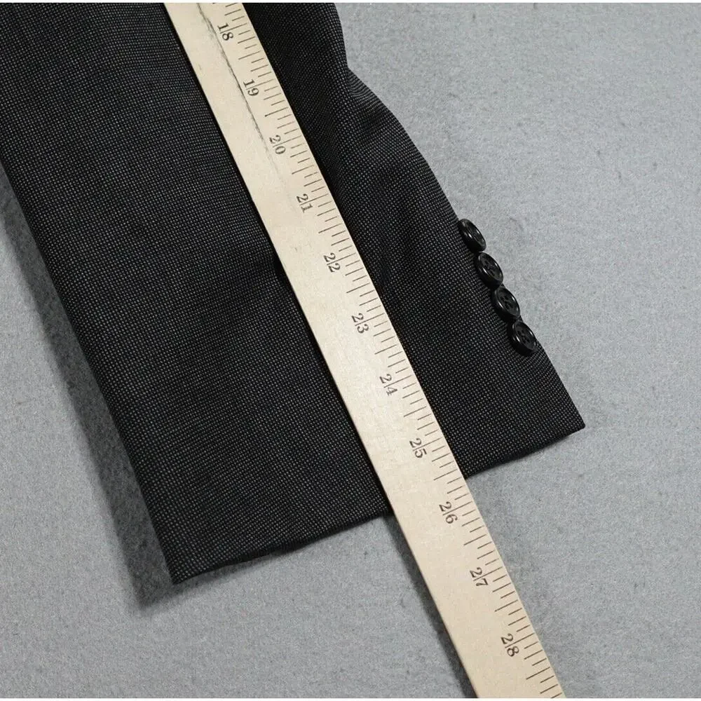 Hickey Freeman Blazer Men's 42L Gray Wool 3 Button‎ Sports Coat Suit Jacket